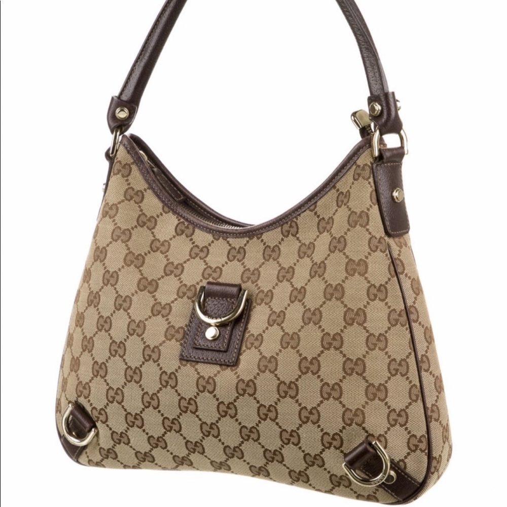 Gucci GG D-Ring Abbey Hobo Authentic Bag